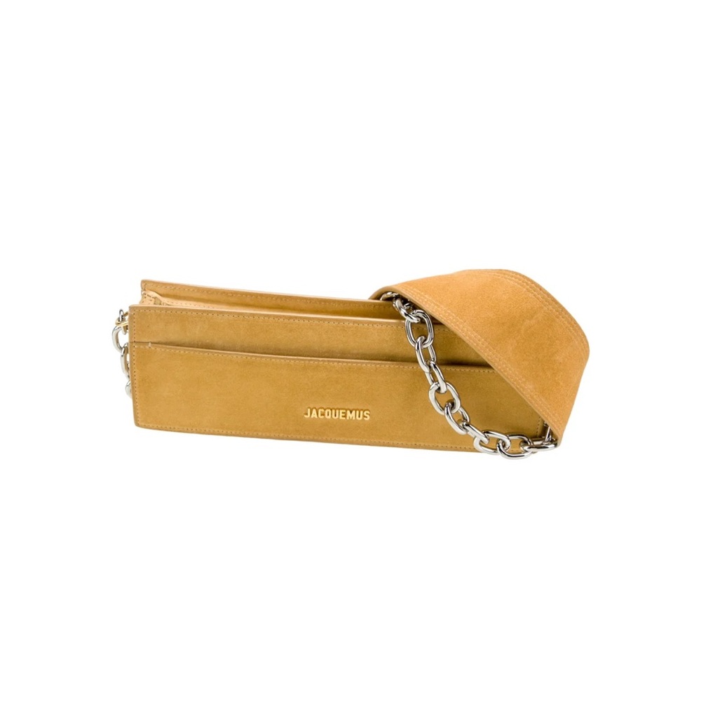 Jacquemus Mustard Suede Shoulder Bag